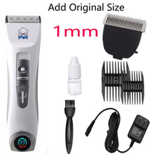 Load image into Gallery viewer, LCD Display Professional CP9600 Pet Electric Shaver Dog Trimmer Grooming Haircut Machine Silver Rechargeable Dog Clipper
