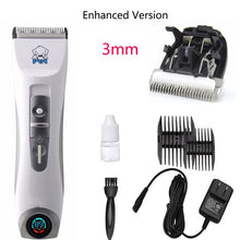 Load image into Gallery viewer, LCD Display Professional CP9600 Pet Electric Shaver Dog Trimmer Grooming Haircut Machine Silver Rechargeable Dog Clipper
