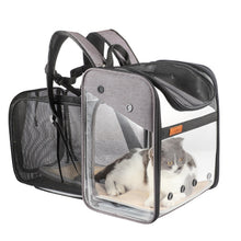 Load image into Gallery viewer, Pet Supplies Transparent Pet Bag PVC Dog Bag Cat Backpack Folding Cat Bag Capsule out Portable PET Case For Christmas gift

